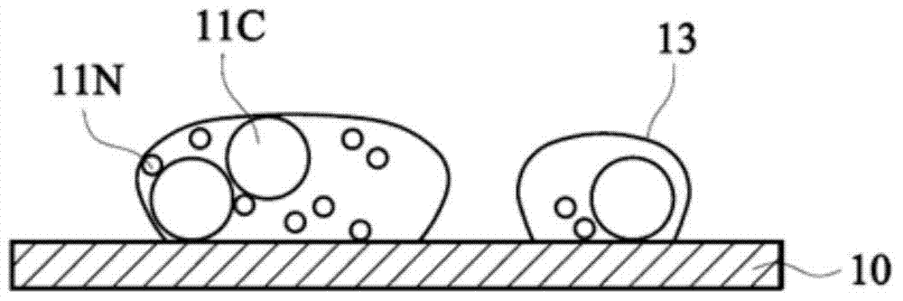 Liquid sample drying device, dry sample test piece and preparation method thereof