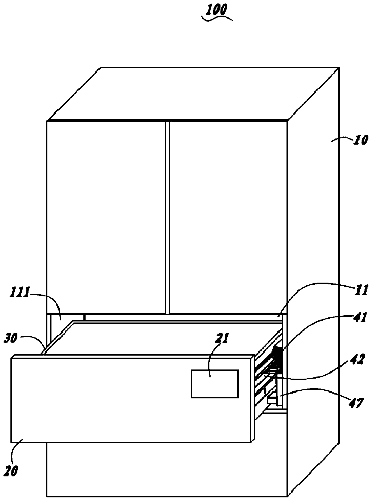 Wire routing mechanism and refrigerator with the wire routing mechanism