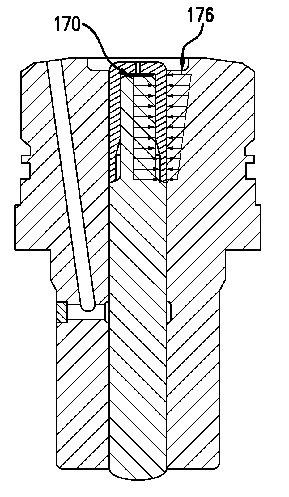 Low leakage plunger assembly for a high pressure fluid system