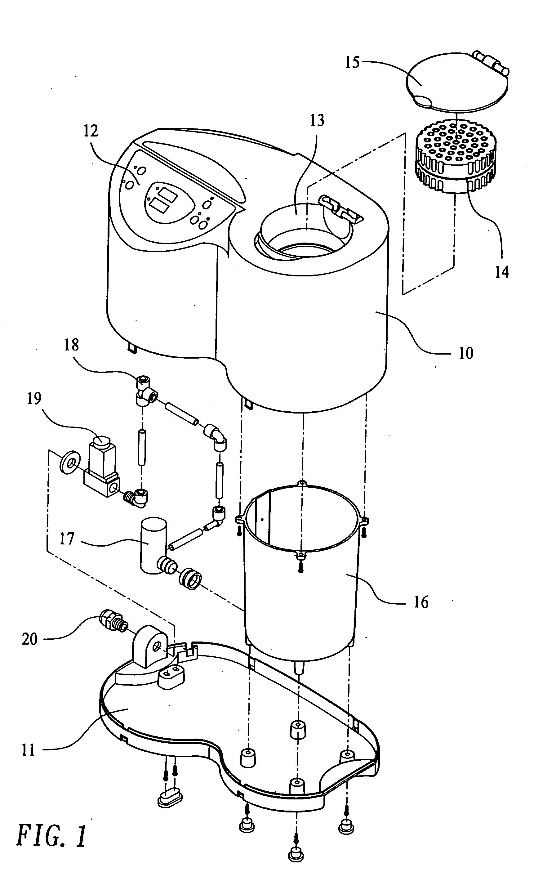 Household-type colon hydrotherapy apparatus