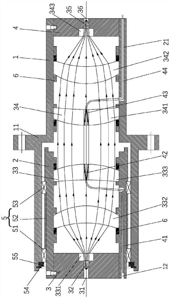 A dual-channel optical fiber rotary connector with long space life