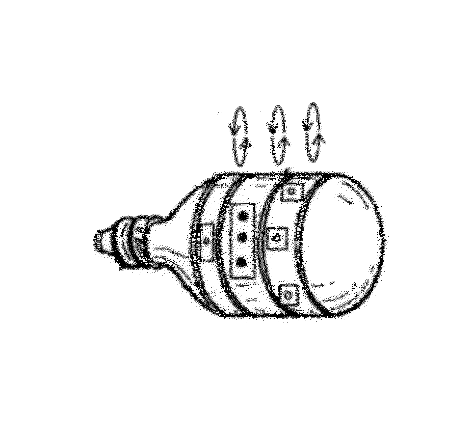 Device having built-in digital data device for LED bulb