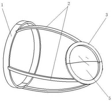 Simple animal myopia induction device and manufacturing method