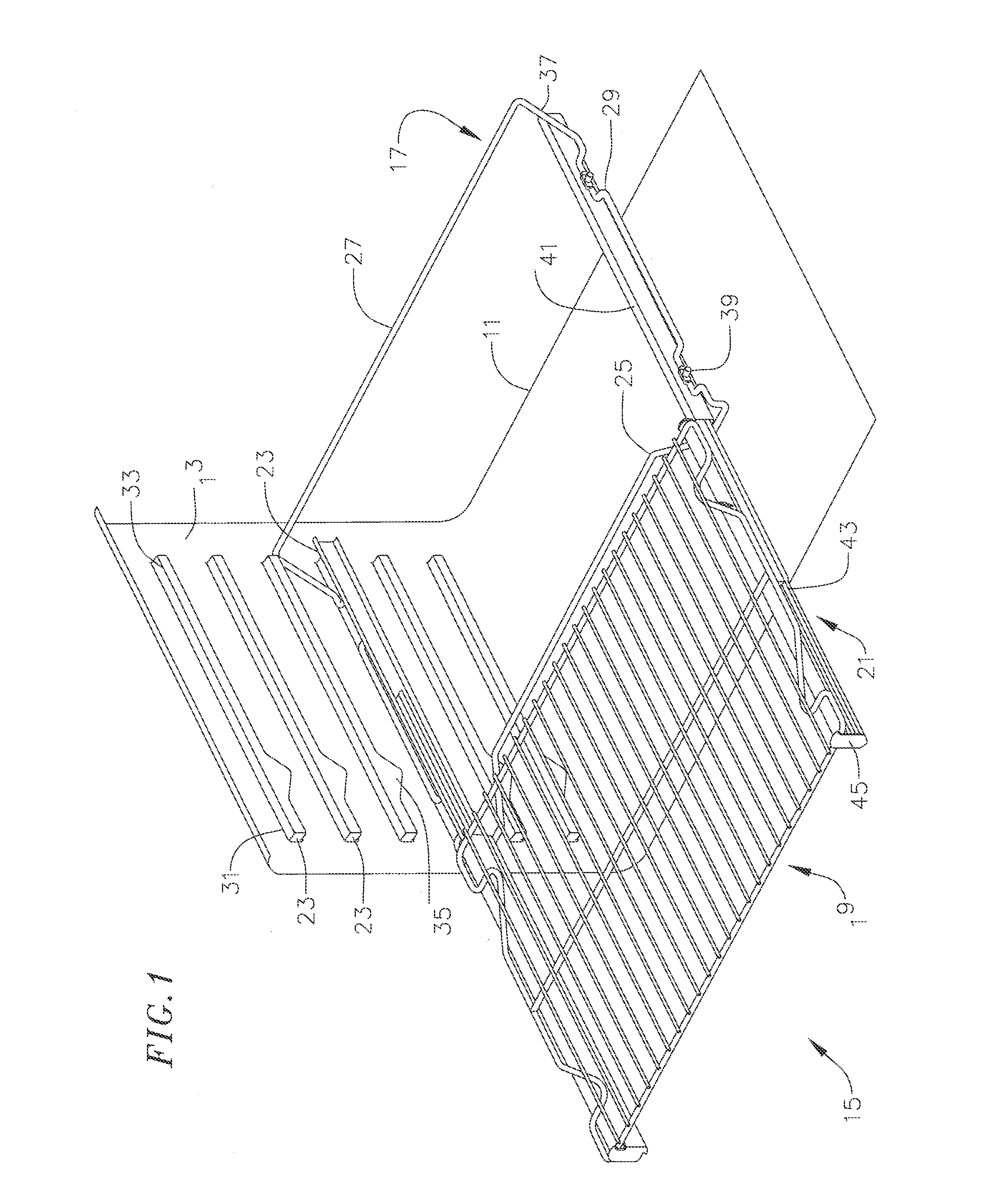 Oven rack with slide assembly