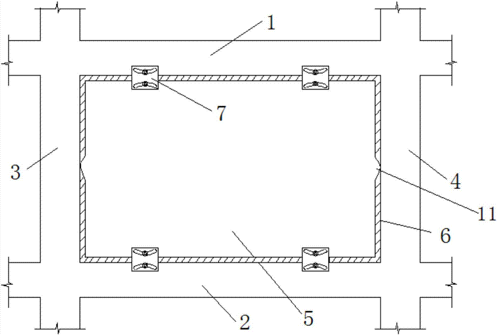 Replaceable damping filled wall