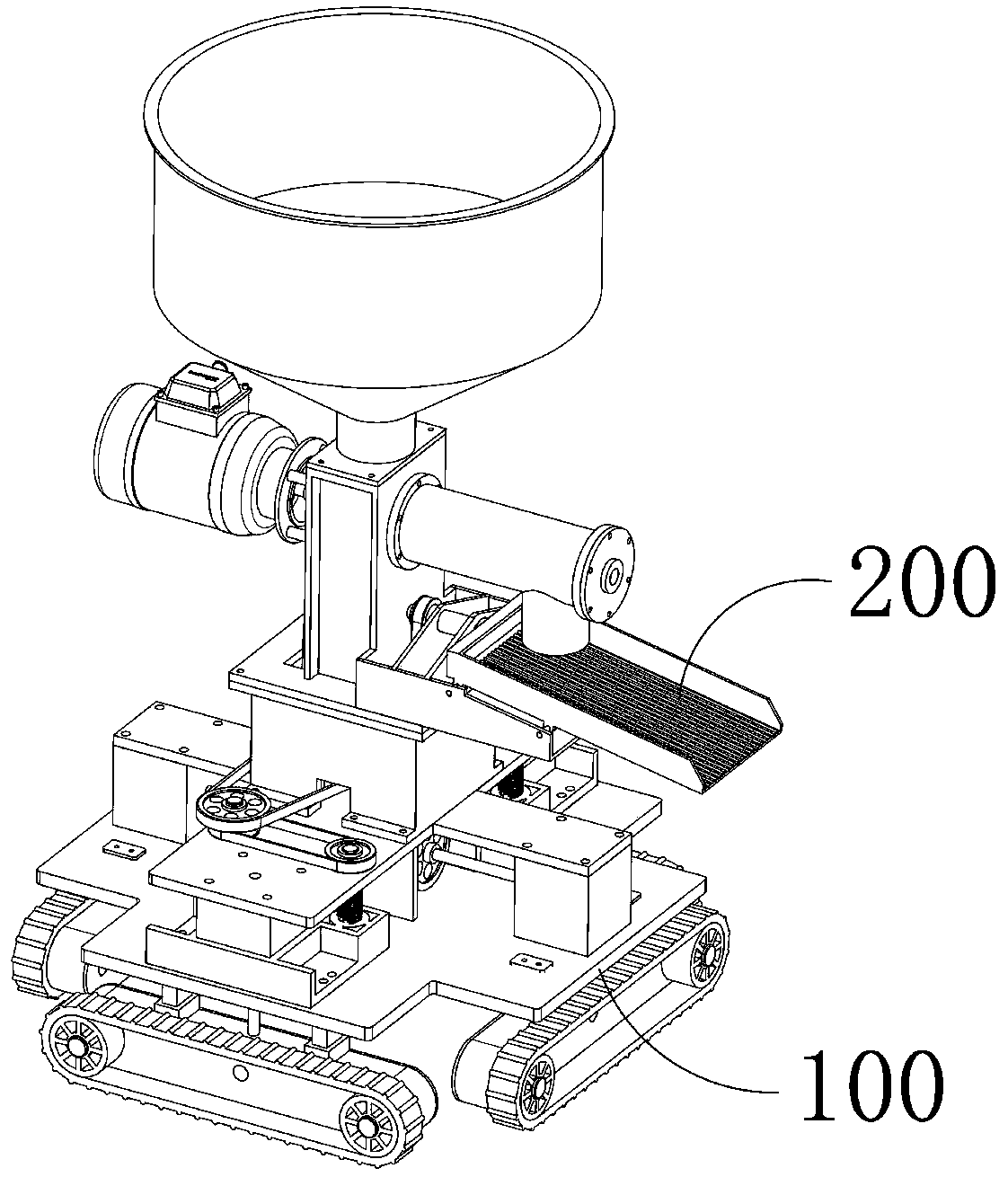 Method for spreading high-temperature steamed food grains for brewing on ground