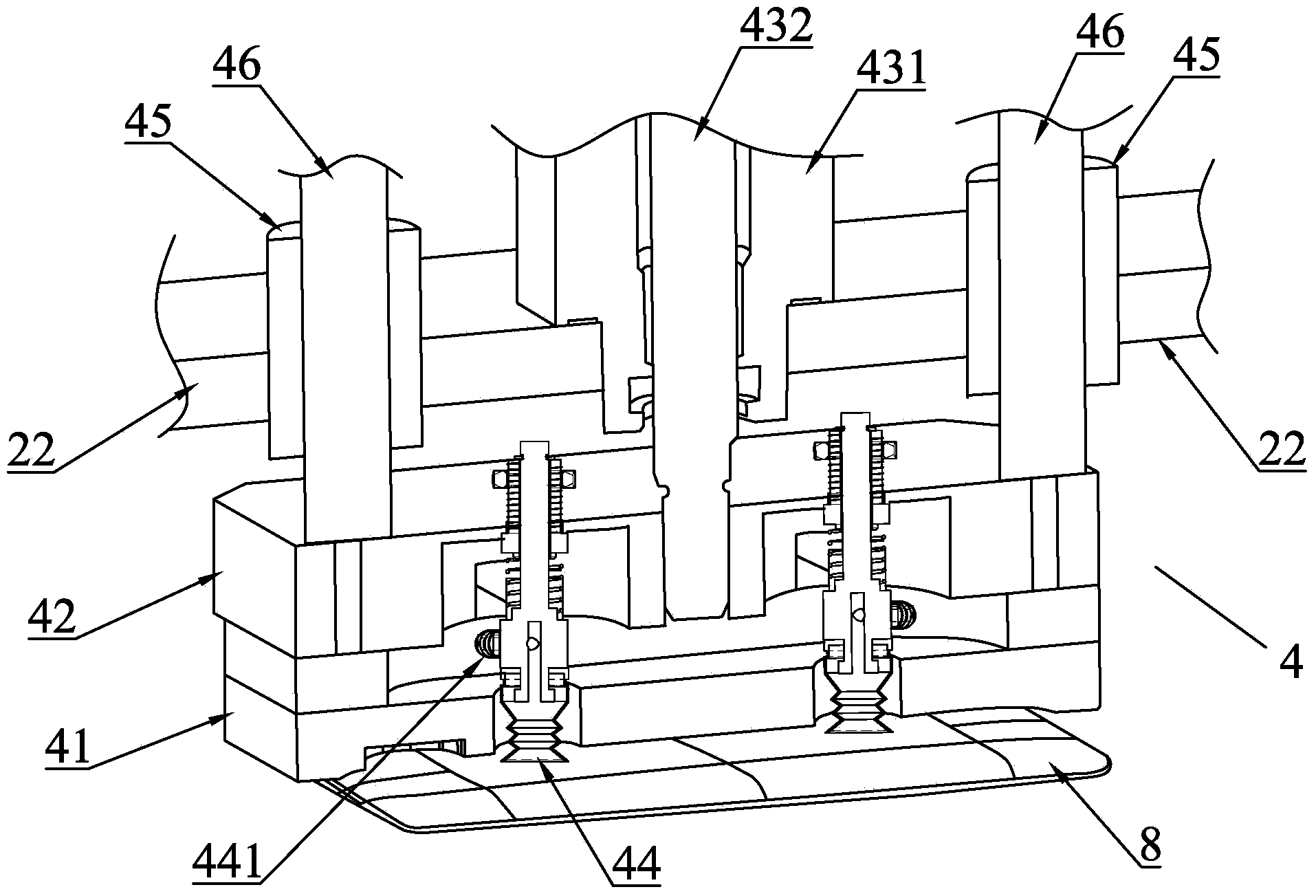 Automatic die cutter of injection nozzle