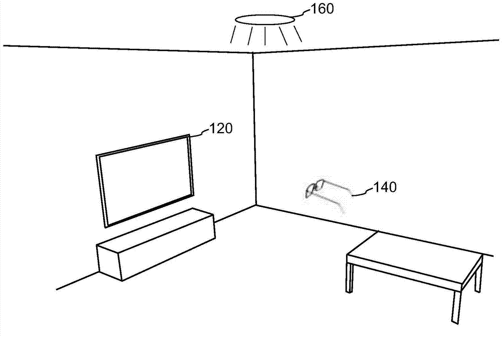 Light polarization display system and installing method