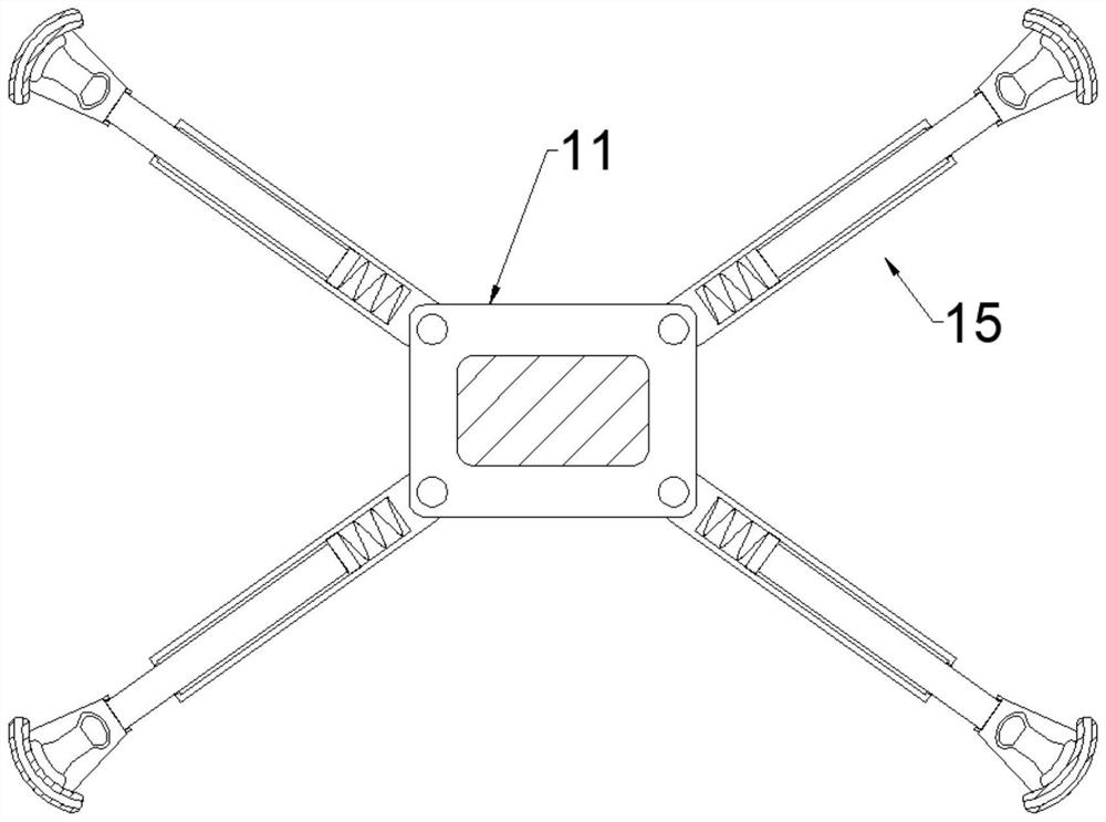 Display suspension bracket with falling protection function