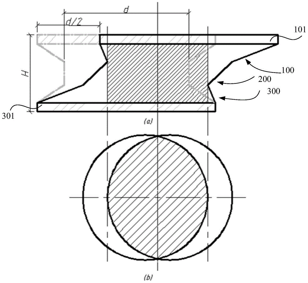 Irregular shape shock insulation support having high bearing capacity