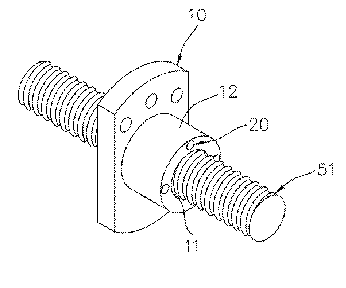 Nut for ball screw