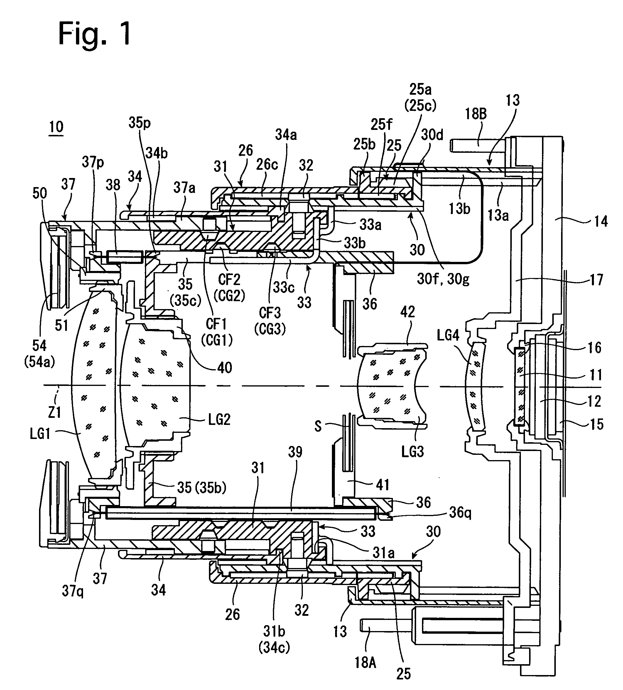 Drive mechanism of a zoom lens