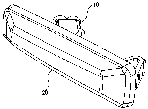 Lateral steering lamp