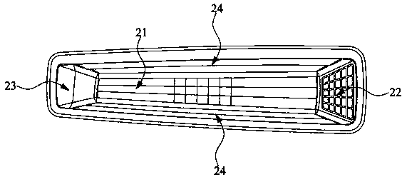 Lateral steering lamp