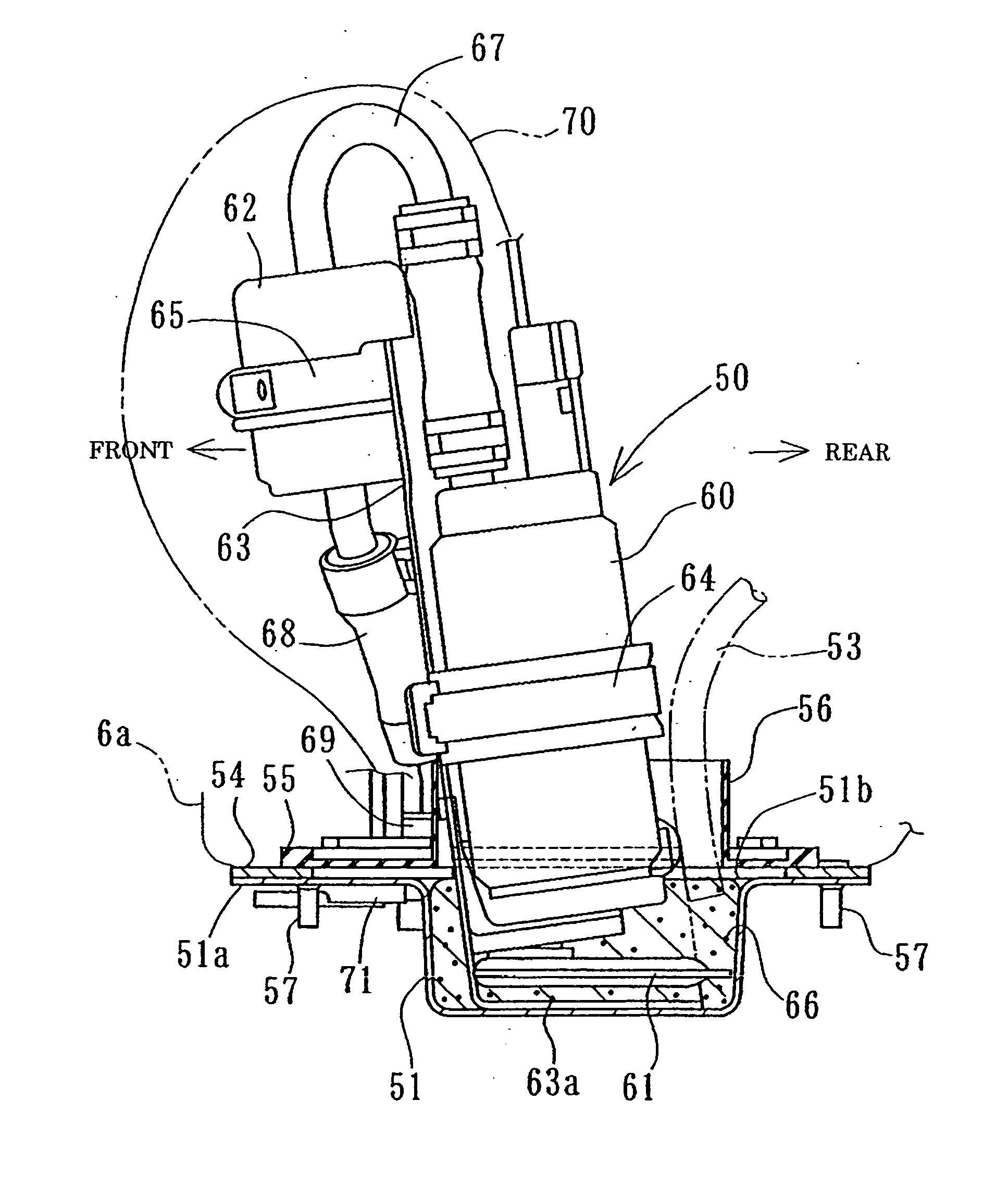 Fuel tank for motorcycle