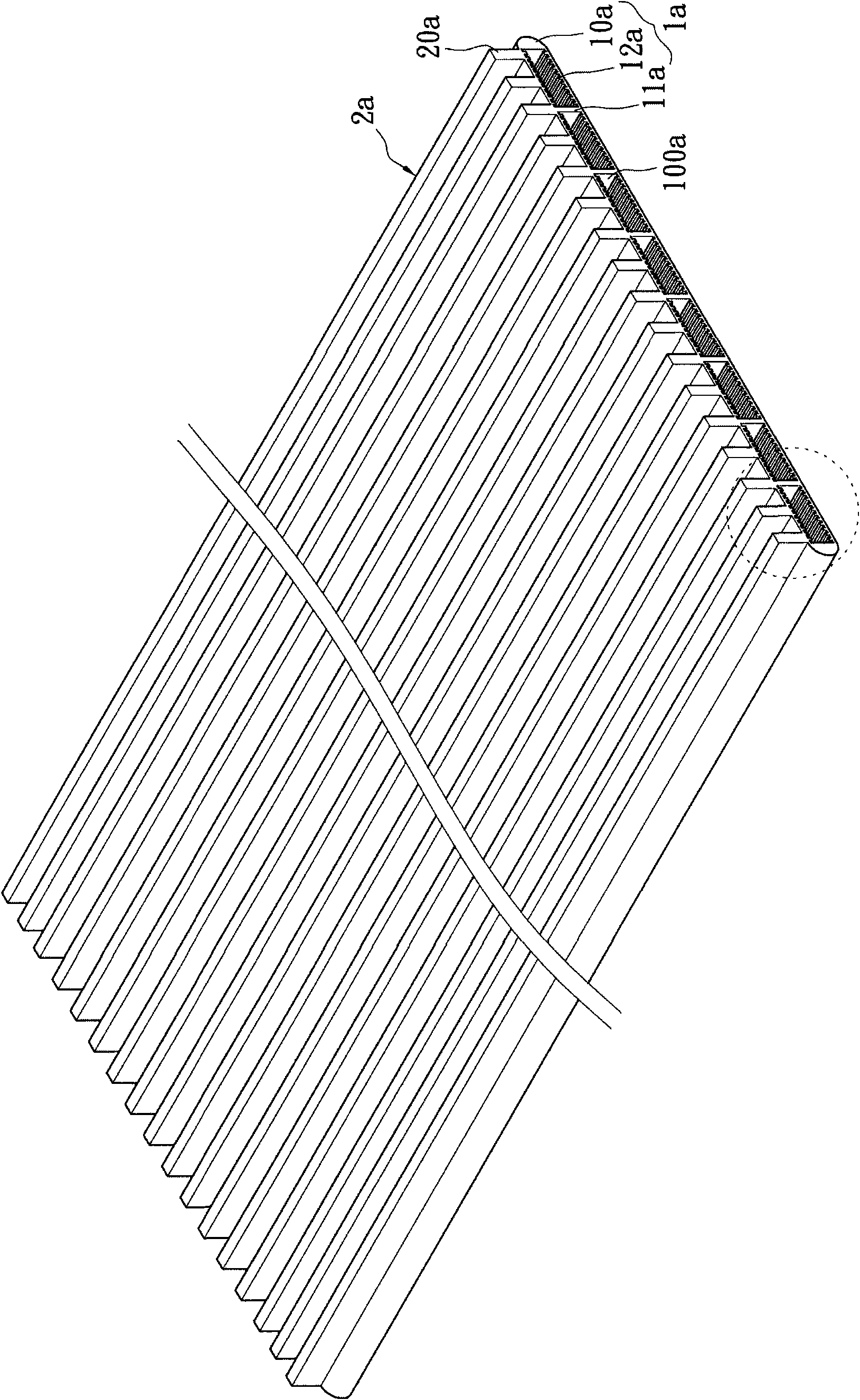 Flat plate type heat dissipation structure with high heat dissipation effect and manufacturing method thereof