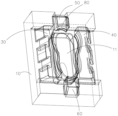 Mold and method for manufacturing integrated shoe