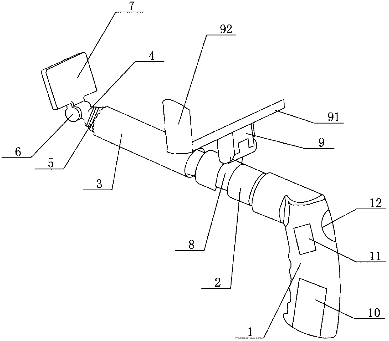 A retractable detection device