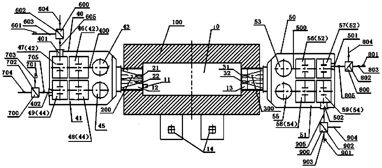 Reduction smelting regenerative combustion system and method for smelting using the system