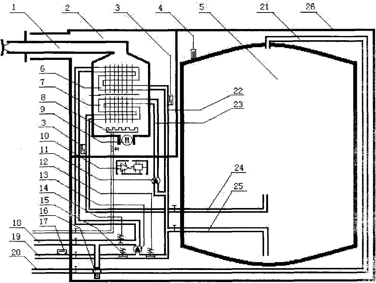 Heat-storage type gas water heating stove for central heating