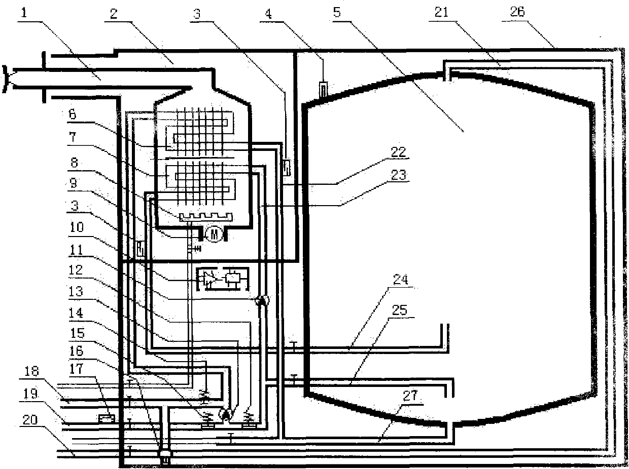 Heat-storage type gas water heating stove for central heating