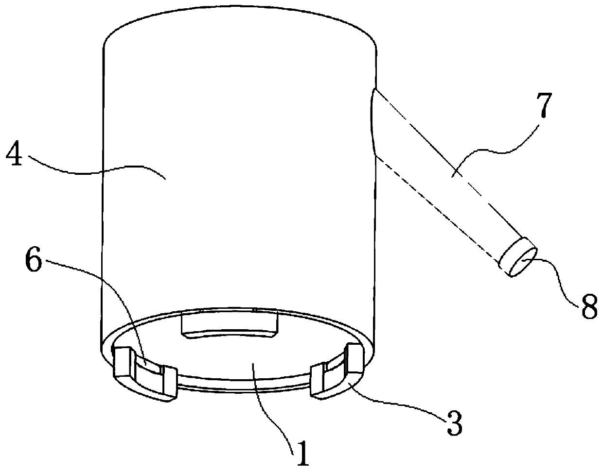 Urine sampling cup for inspection