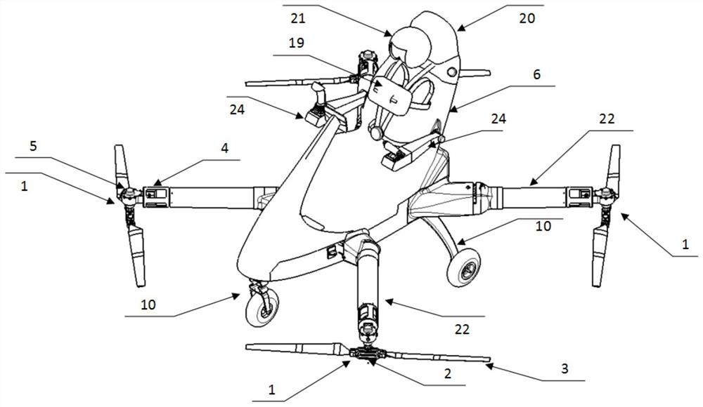 All-electric multi-rotor manned aircraft for land and air