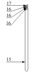 Device and method for quickly pre-judging soil type with panorama girdle photograph process