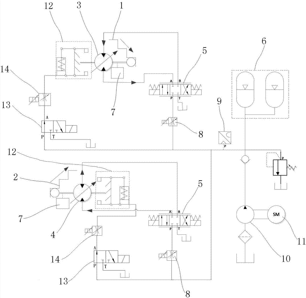 Energy-saving type hydraulic escalator