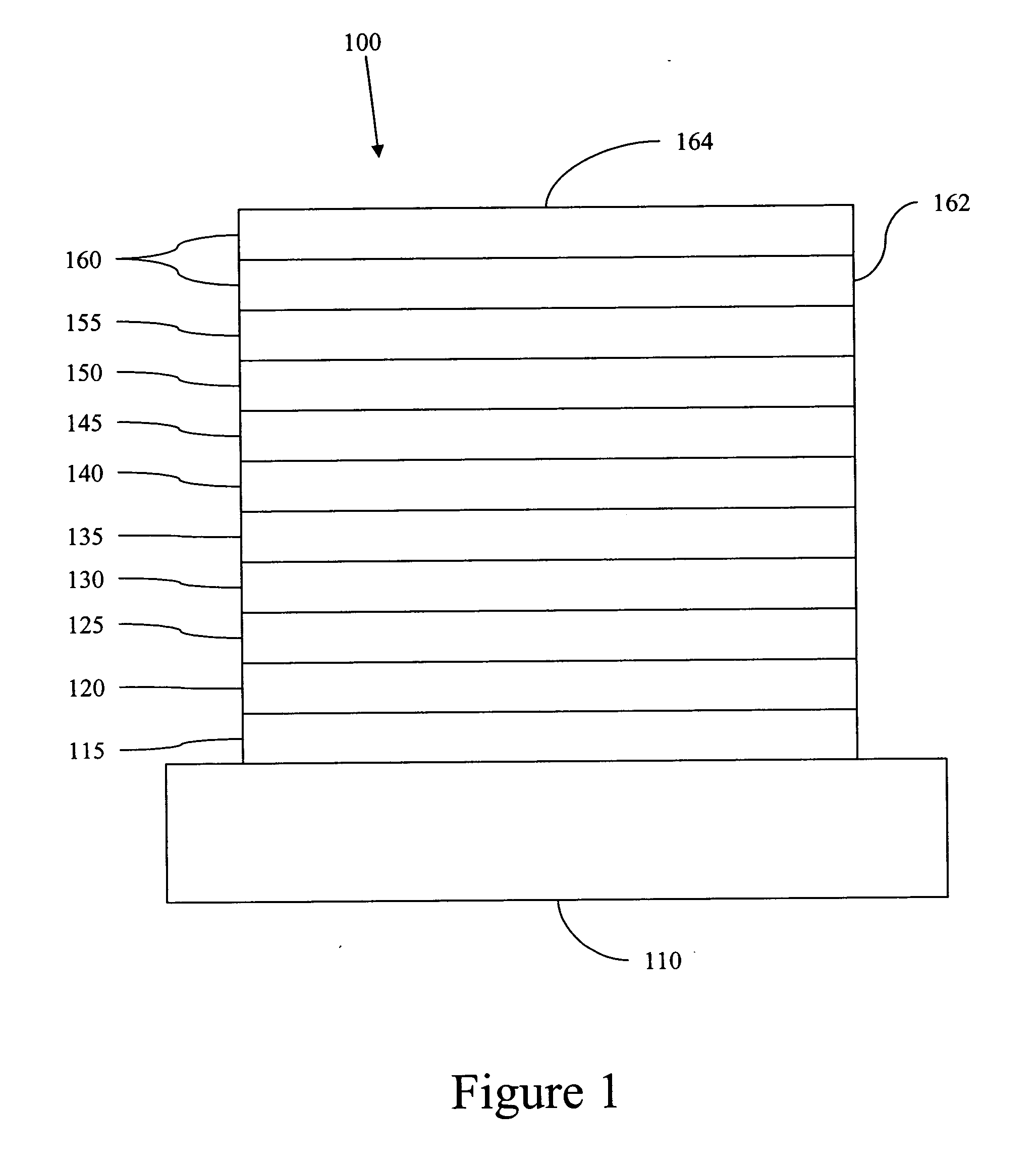 Hybrid OLED having phosphorescent and fluorescent emitters