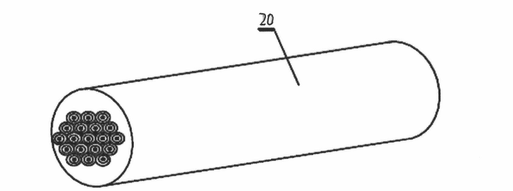 Preparation method of conductive plastics master batch containing stainless steel fibers