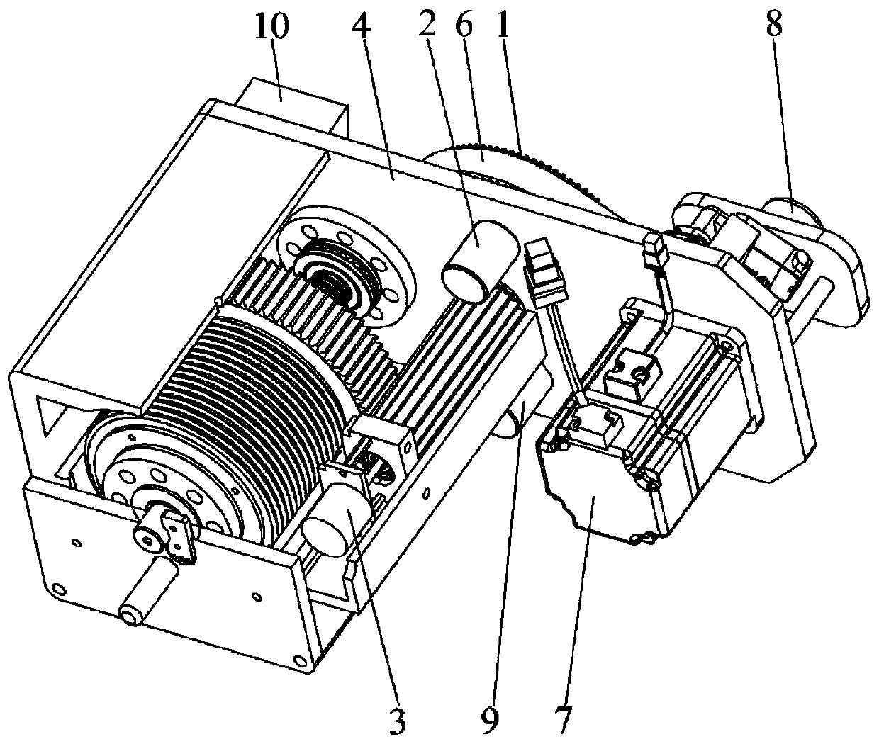 Safety protection device suitable for belt transmission and control method