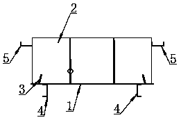 Construction method of container ship transverse bulkhead top plate assembling