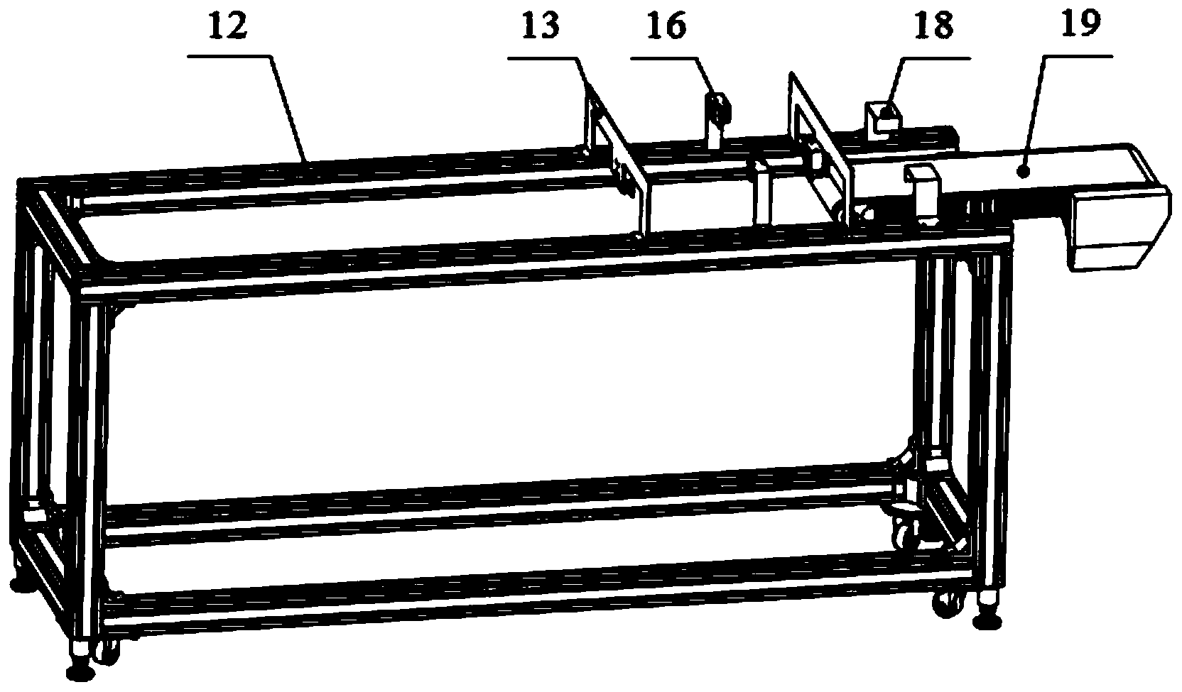 Automatic feeding and blade coating integrated device of chocolate chips