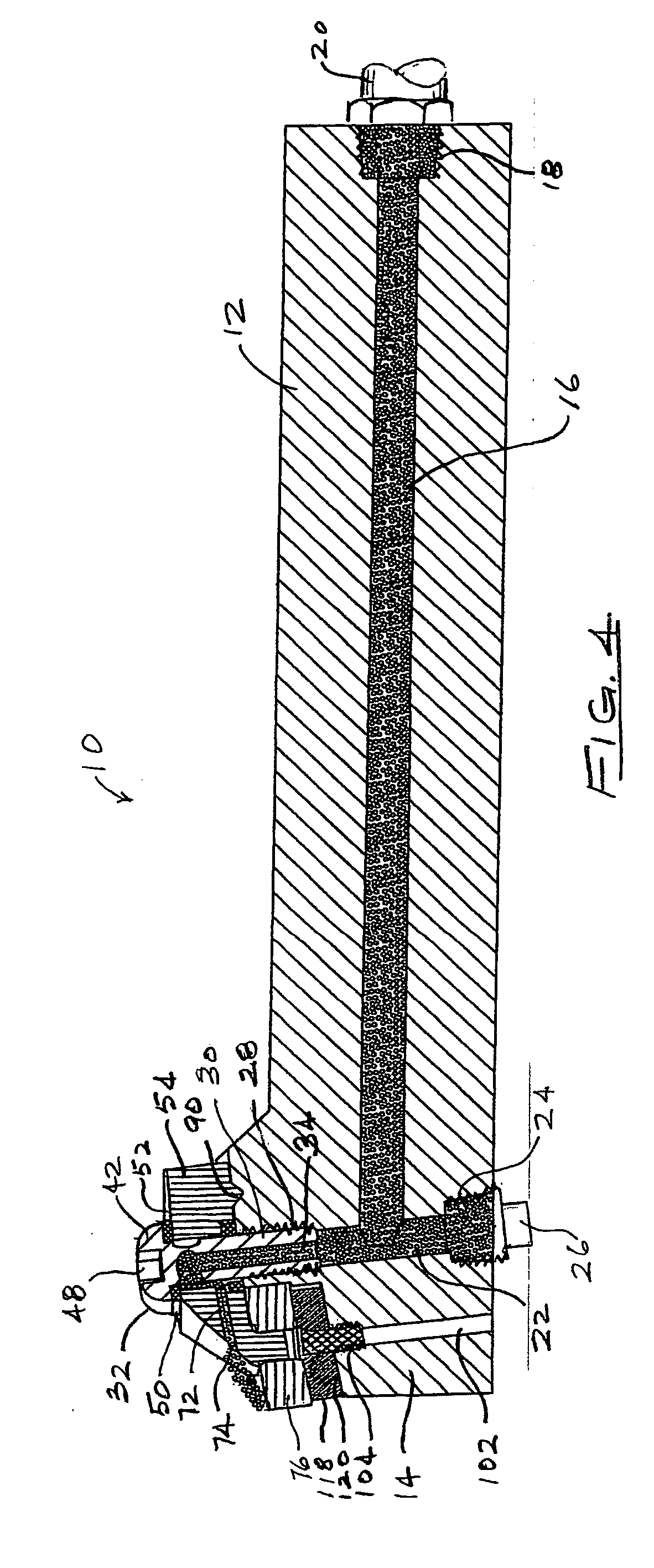 Boring bar having internal coolant supply