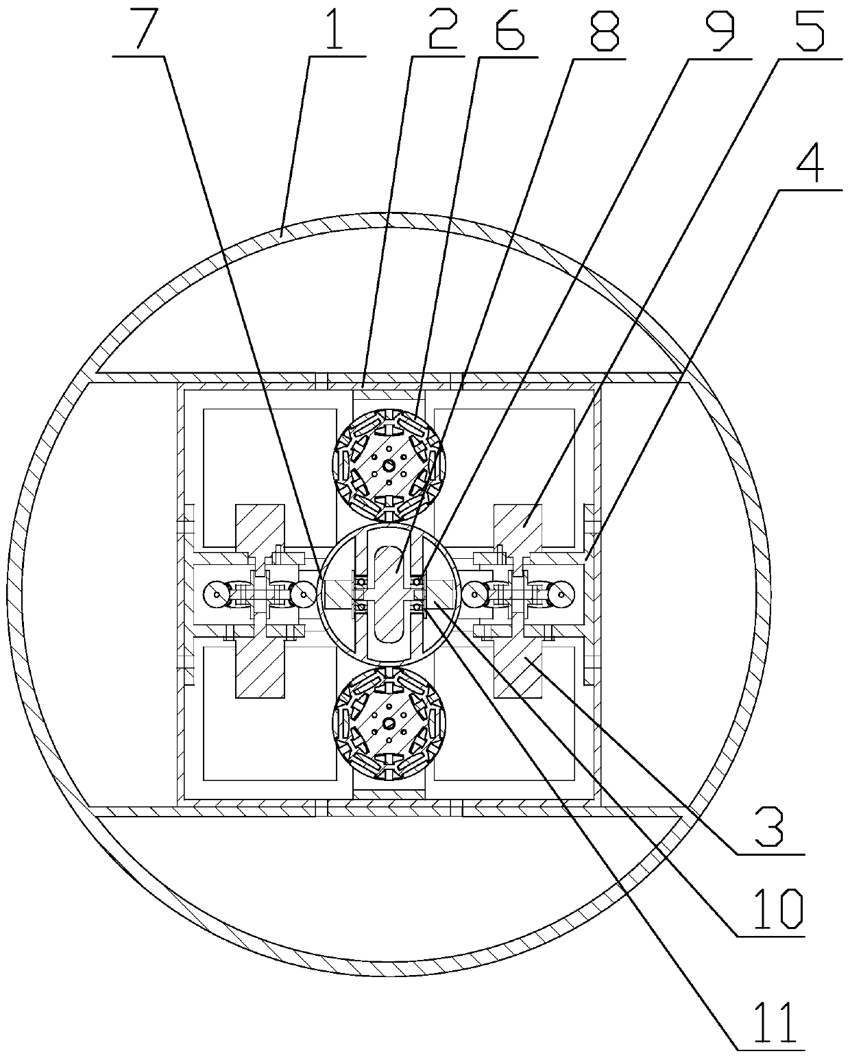 Spherical Robot Mechanism and Walking Method Based on Gyro Precession Effect