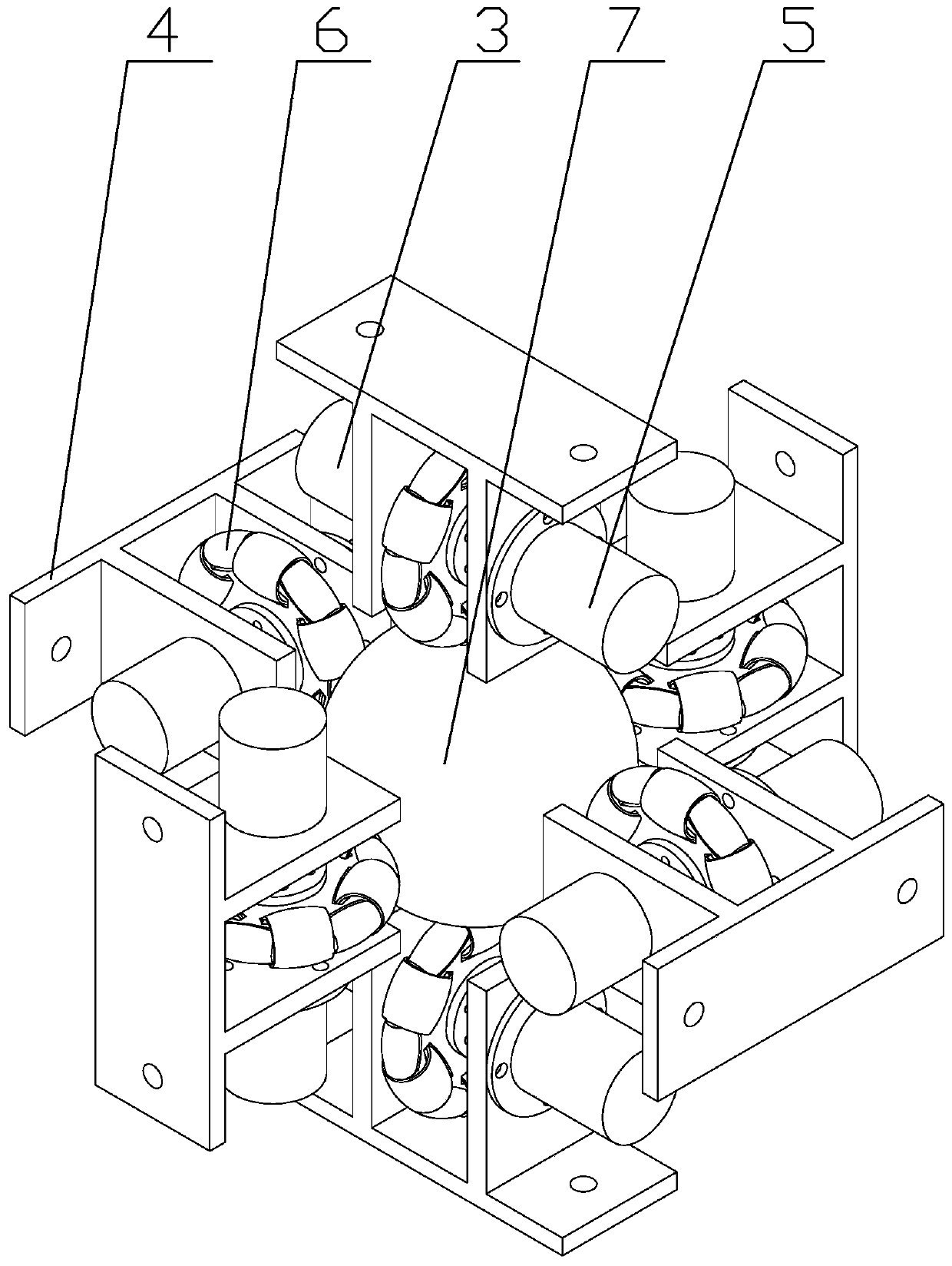 Spherical Robot Mechanism and Walking Method Based on Gyro Precession Effect