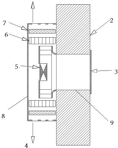 Wall-mounted air purifier and air purifying system