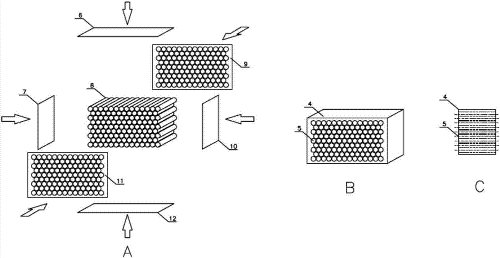 Preparation method of efficient dedusting module