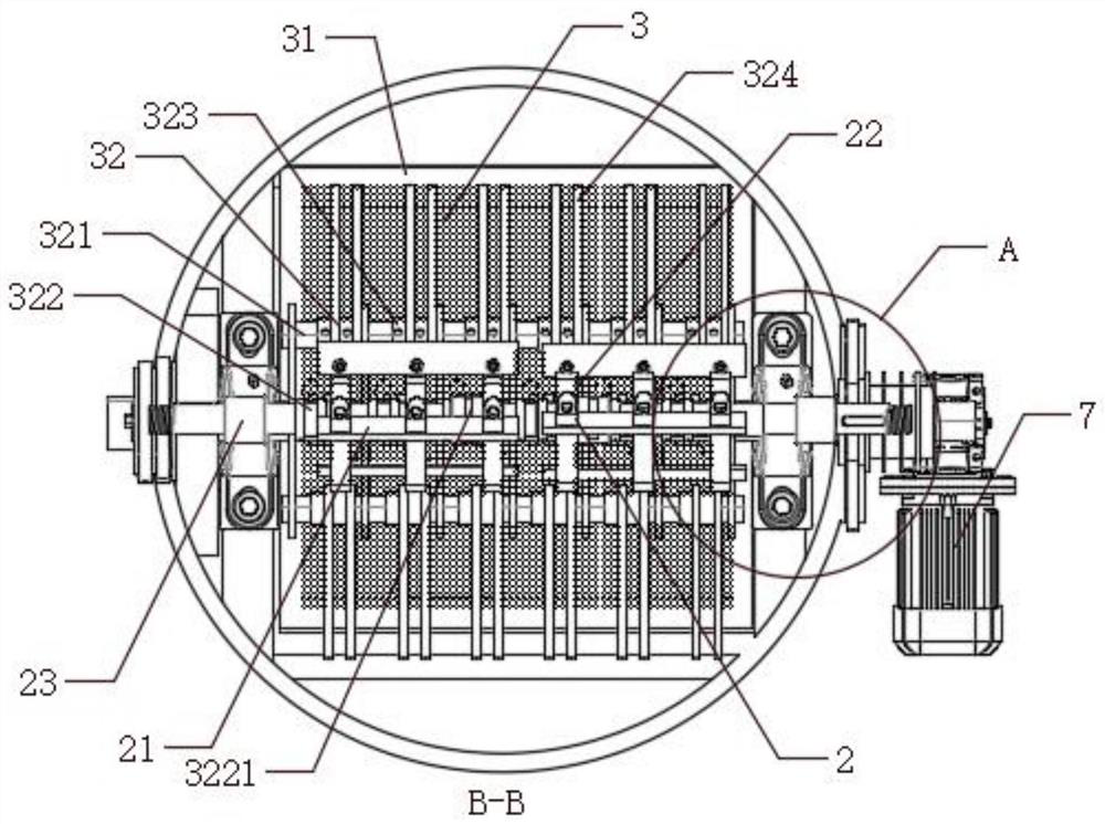 Agricultural crushing and inactivating device and use method thereof