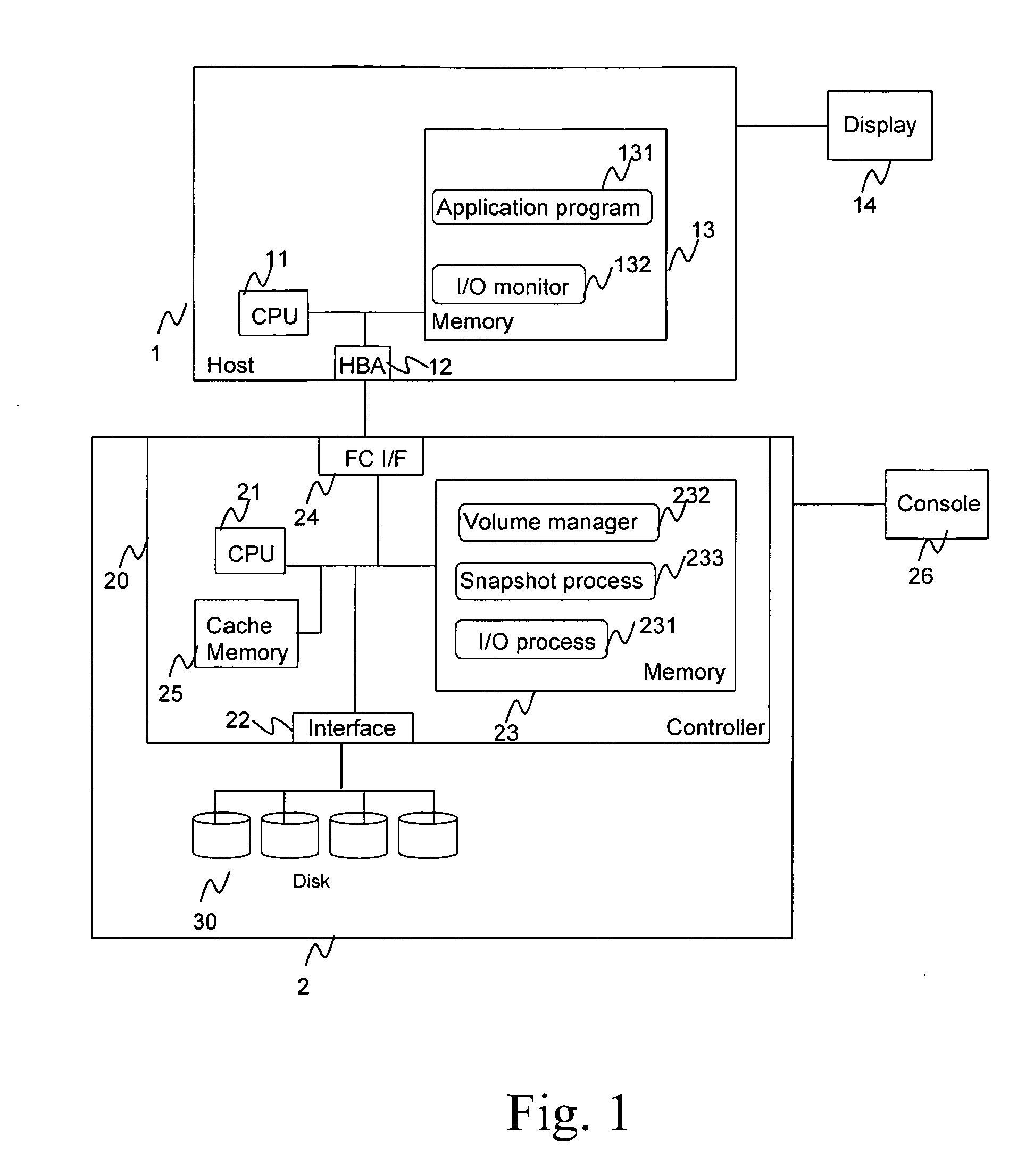 Method and apparatus for monitoring the quantity of differential data in a storage system