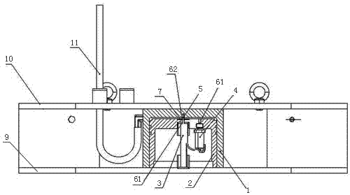 Load box having automatic internal state induction function and used for pile foundation self-balance tests