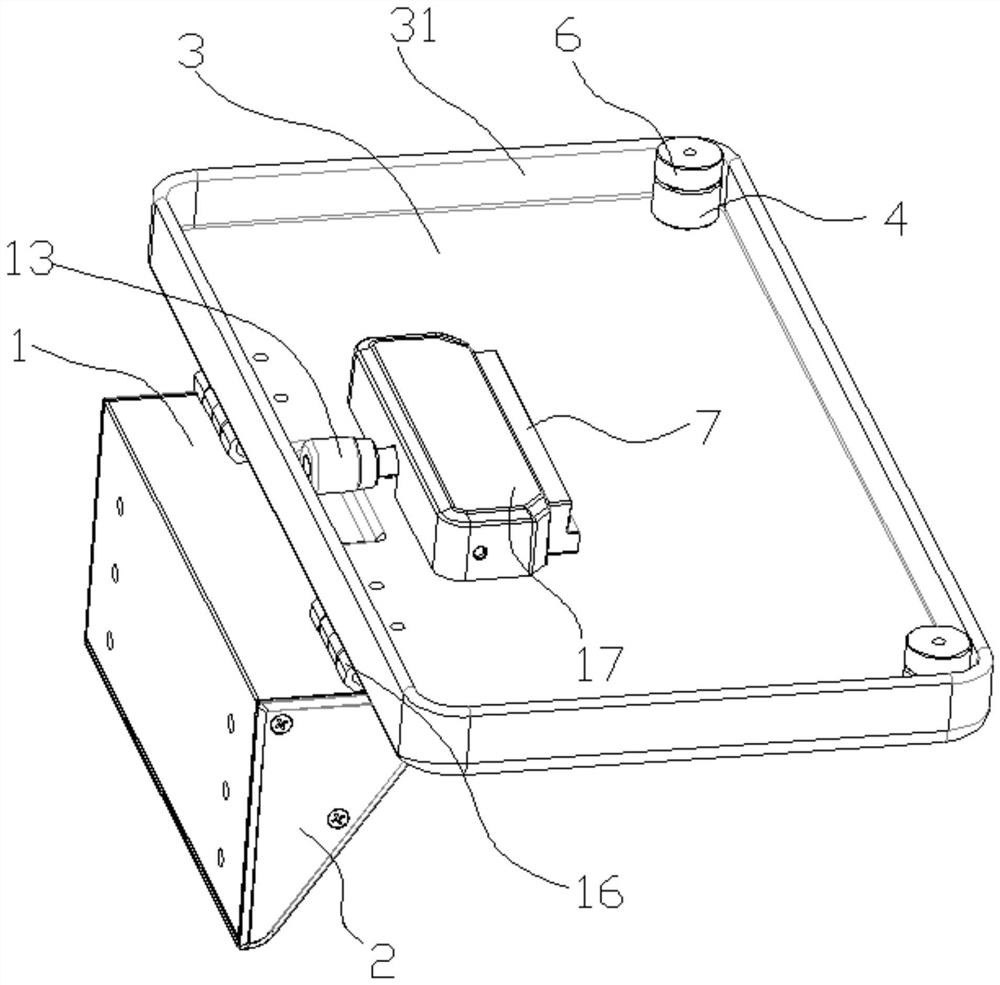 Wall-mounted foldable fixing anti-falling device for electrocardiogram monitor