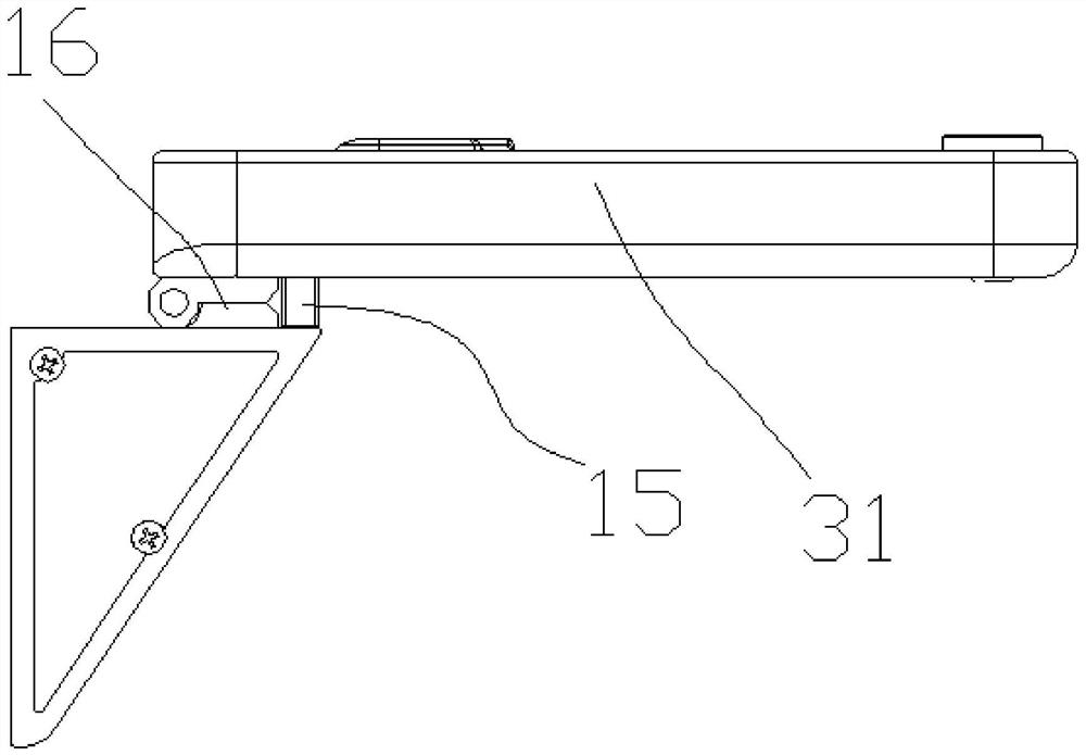 Wall-mounted foldable fixing anti-falling device for electrocardiogram monitor