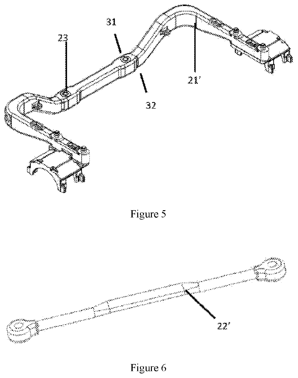 Bogie Wheelset Radial Mechanism with Structure of Adjustable Rigidity