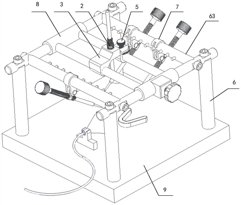 Rat craniocerebral model preparation device