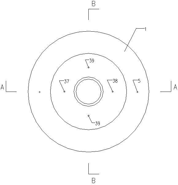 A water-cooled distributor for blast furnace