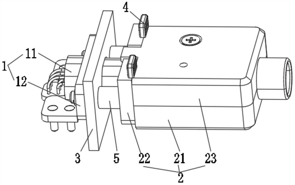 A fast locking structure connector