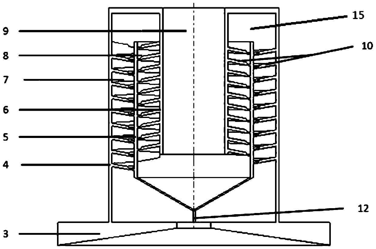 A range hood with high oil separation degree and its built-in spiral separation device