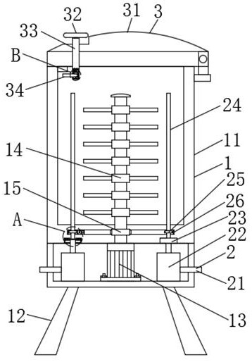 Agricultural multifunctional straw fermentation device